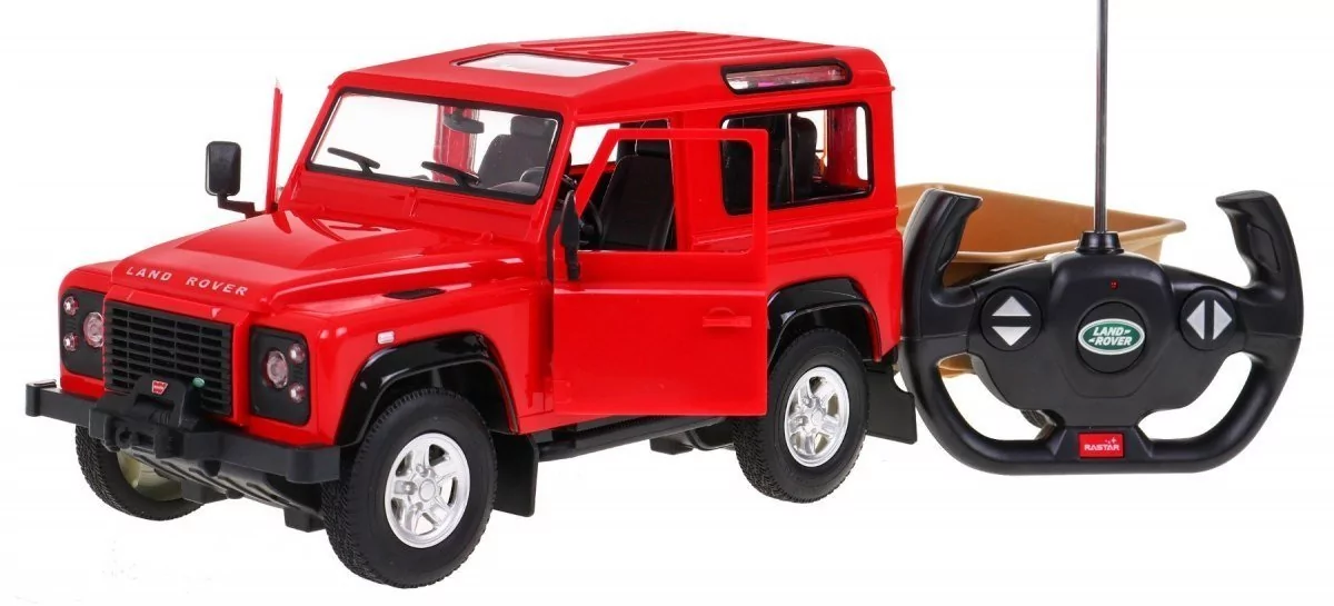 RAMIZ Autko R/C Land Rover Defender Czerwony 1:14 RASTAR ZRC.78400-1.CR