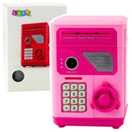 Skarbonki - Elektroniczny Sejf Bankomat Skarbonka Na PIN Dla Dzieci Różowy - miniaturka - grafika 1