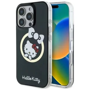 Etui HELLO KITTY IML Fun Bow MagSafe do Apple iPhone 16 Pro Max Czarny | Bezpłatny transport - Etui i futerały do telefonów - miniaturka - grafika 1