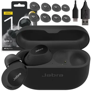 Jabra Elite 10 Czarne - Słuchawki - miniaturka - grafika 1