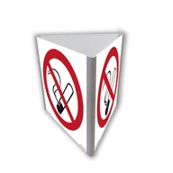 Systemy ekspozycyjne i znaki informacyjne - BA801 PALENIE TYTONIU ZABRONIONE (3D DOŚCIENNY), PS - PŁYTA PCV 1MM FOTOLUMINESCENCYJNA; (350X350MM) - miniaturka - grafika 1