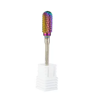 Frez Kobaltowo Wolframowy Tęczowy Rainbow Nr 6 - Frezarki do paznokci - miniaturka - grafika 1