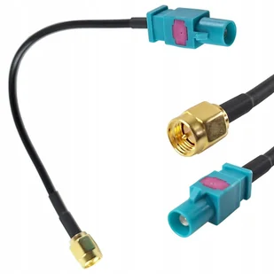 Przewód kabel przejściówka SMA FAKRA gniazdo GPS do nawigacji samochodowych - Akcesoria motoryzacyjne - miniaturka - grafika 1