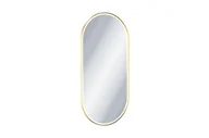 Lustra - Excellent CORIDO Lustro owalne 100x50 LED w ramie aluminiowej złoty połysk DOEX.CO100.050.GL - miniaturka - grafika 1