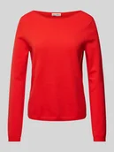 Swetry damskie - Sweter o kroju regular fit z dekoltem w łódkę - miniaturka - grafika 1