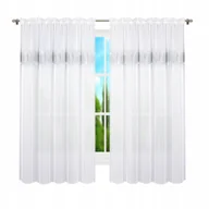 Firany - Zasłona Firana Cyrkonie 145X160 Woal Na Taśmie - miniaturka - grafika 1