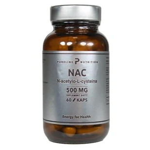 NAC N-acetylocysteina 500 mg - Pureline Nutrition - Suplementy naturalne - miniaturka - grafika 1