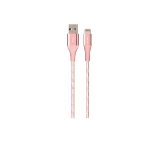 PURO USB-Lightning MFI 1.2M Fabric K2 różowe złoto - Kable USB - miniaturka - grafika 5