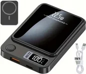 Powerbanki - SZYBKI MAŁY BEZPRZEWODOWY POWER BANK MagSafe INDUKCYJNY 5000mAh 22,5W USB-C - miniaturka - grafika 1