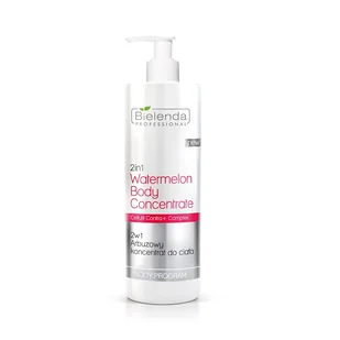 Bielenda Professional 2 in 1 Watermelon Body Concentrate arbuzowy koncentrat do ciała z bio-kofeiną z guarany 450ml - Pozostałe kosmetyki - miniaturka - grafika 1