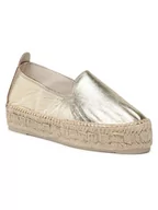 Espadryle damskie - Manebi Espadryle Slippers D R 1.1 D0 Złoty - miniaturka - grafika 1