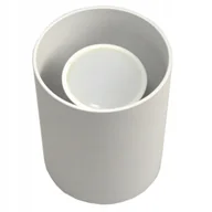 Lampy sufitowe - Oprawa sufitowa Creep White stała okrągła aluminiu - miniaturka - grafika 1