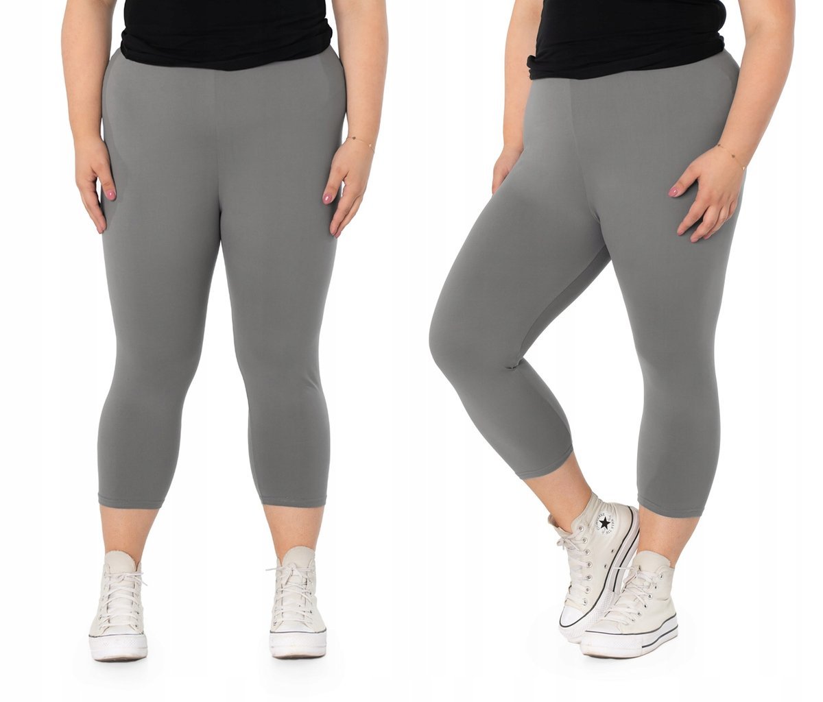 Duże Legginsy Getry Damskie Bambusowe 716-7 r 6XL