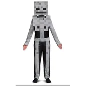 Stroje karnawałowe - Strój karnawałowy DISGUISE Minecraft Skeleton Biały 125-135 cm - miniaturka - grafika 1