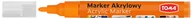 Markery permanentne - Toma Marker akrylowy TO-402 2,5mm pomarańczowy 9340 - miniaturka - grafika 1