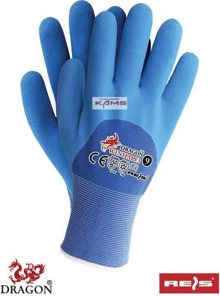 R.E.I.S. WINHALF3 - rękawice ochronne ocieplane - granatowo-niebieski 7