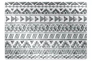 Mata pod fotel biurowy Etniczny wzór 100x70 cm - Podnóżki, podpórki, podkładki - miniaturka - grafika 1