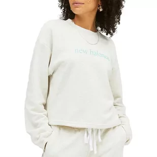 Bluza New Balance WT21557SAH - szara - Bluzy sportowe damskie - miniaturka - grafika 1