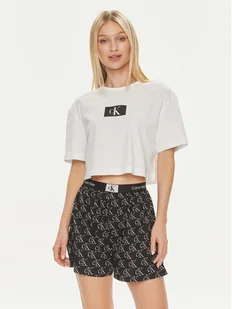 Calvin Klein Underwear Piżama 000QS7180E Granatowy Relaxed Fit - Piżamy damskie - miniaturka - grafika 1