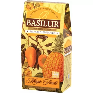 Herbata Magic Fruits mango i ananas stożek 100 g BASILUR - Kawa w kapsułkach i saszetkach - miniaturka - grafika 1