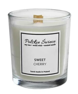 SWEET CHERRY - Świeca sojowa z drewnianym knotem - Świece - miniaturka - grafika 1