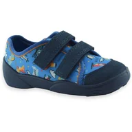 Buty dla chłopców - Chłopięce wygodne trampki na rzep do przedszkola Befado 907P164 Maxi - miniaturka - grafika 1