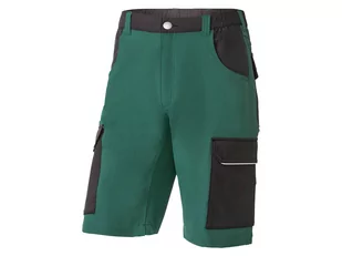 PARKSIDE PARKSIDE Męskie spodnie robocze, krótkie (58, Zielony/ czarny) - Odzież robocza - miniaturka - grafika 1