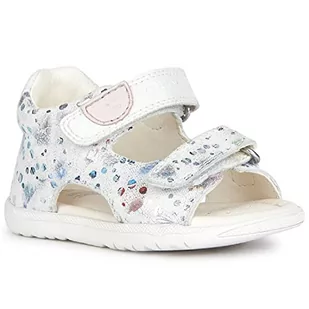 Geox Dziewczęce sandały B MACCHIA Gir Sandal, Off White, 19 EU, Off White, 19 EU - Buty dla dziewczynek - miniaturka - grafika 1