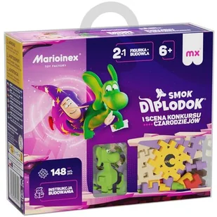 Mini Waffle 148el Smok Diplodok i scena konkursu - Klocki - miniaturka - grafika 1