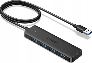 HUB USB Ugreen HUB Ugreen CM219 35574 z 4 portami USB-A 3.0 i kablem USB-A 3.0 1m - czarny 6941876235742 6941876235742 - Huby USB - miniaturka - grafika 1