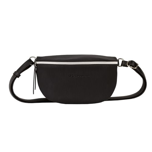 TOM TAILOR Damska torba na pasek Rosie Cord, czarna, czarny