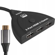 Kable - SWITCH HDMI 2.1 3x1 PRZEŁĄCZNIK 8K 4K 120HZ 240HZ - miniaturka - grafika 1