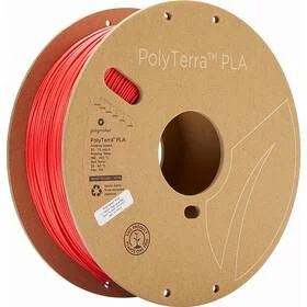 Wkład do piór (filament) Polymaker PolyTerra PLA, 1,75 mm, 1 kg - Lava Red (PM70826) - Filamenty i akcesoria do drukarek 3D - miniaturka - grafika 1