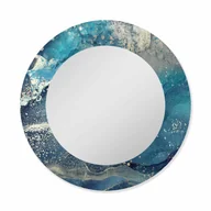 Lustra - Lustro łazienkowe led barwa neutralna okrągłe 60 cm Ocean Manufaktura Parczówek - miniaturka - grafika 1