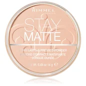 Pudry do twarzy - Rimmel Stay Matte puder odcień 002 Pink Blossom Long Lasting Pressed Powder) 14 g - miniaturka - grafika 1