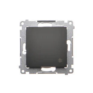 Łącznik krzyżowy Kontakt-Simon 54 DW7A.01/49 moduł 16AX, 250V~, zaciski śrubowe czarny - Wyłączniki światła i elektryczne - miniaturka - grafika 1