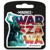 Magnesy - PAN DRAGON Magnes I love Poland Warszawa ILP-MAG-A-WAR-08 - miniaturka - grafika 1