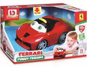 Samochody i pojazdy dla dzieci - Cobi Burago Junior Ferrari Wesoły Samochód 81502 - miniaturka - grafika 1