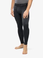 Kalesony - Getry termiczne Under Armour ColdGear Twist Leggings - black/pitch gray - miniaturka - grafika 1