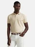 Koszulki męskie - Polo Ralph Lauren Polo 710974270003 Beżowy Custom Slim Fit - miniaturka - grafika 1