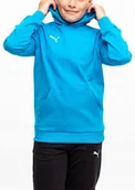 Bluzy dla dziewczynek - PUMA bluza dziecięca z kapturem sportowa hoodie dla dzieci Team Goal r. 128 - miniaturka - grafika 1