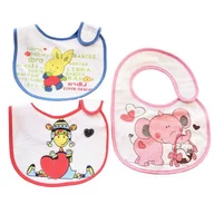 Śliniaki i fartuszki - Libra-Babies Śliniaki bawełniane trójpak Zwierzęta - miniaturka - grafika 1