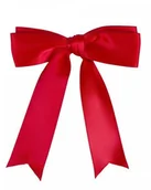 Akcesoria jeździeckie - Kokardka na spince czerwona - QHP - miniaturka - grafika 1