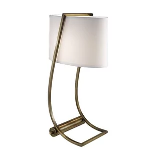 Elstead Lighting Lex Table Lamp Bali Brass FE/LEX TL BB Elstead lampa stołowa stylowa abażurowa FE/LEX TL BB) - Lampy stojące - miniaturka - grafika 1