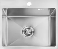 Zlewozmywaki - REA Zlewozmywak stalowy Leo 50 Nikiel szczotkowany - miniaturka - grafika 1