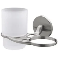 Kubki na szczoteczki do zębów - Szklanka z podstawką x 2 Virginia Bf satyn/nikiel - miniaturka - grafika 1