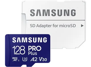 Karta pamięci SAMSUNG PRO Plus (2023) 128GB MicroSDXC + adapter - Karty pamięci - miniaturka - grafika 1