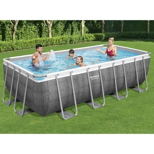 Bestway Lumarko Basen Power Steel z zestawem, prostokątny, 488x244x122 cm 92865 VidaXL - Baseny ogrodowe - miniaturka - grafika 12