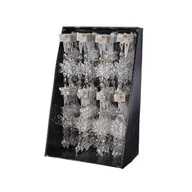 Ozdoby bożonarodzeniowe - Zawieszka akrylowa ze śnieżynkami 16 cm mix kształtów transparentny - miniaturka - grafika 1