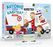 Książki edukacyjne - Autobus czy karetka? Pojazdy. Rozsuwanki-niespodzianki - miniaturka - grafika 1